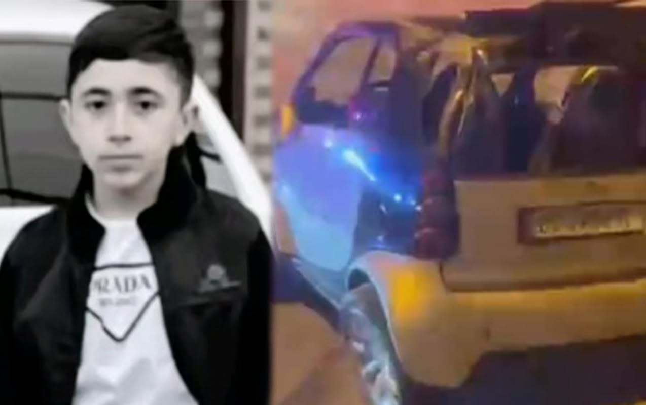 12 yaşlı Tapdıq ona hədiyyə olunan maşınla yola çıxıbmış &ndash; Video