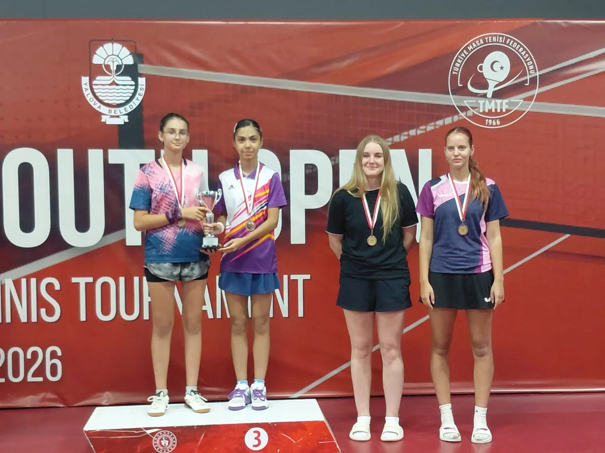 Stolüstü tennisçilərimiz Türkiyədə 4 medal qazandı - FOTO