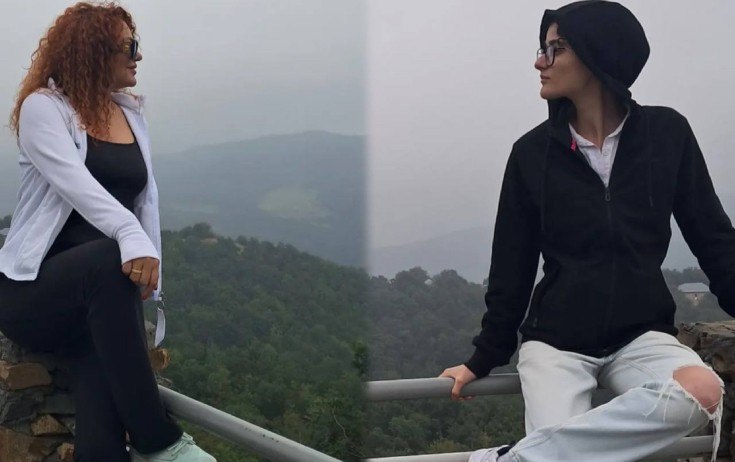 Vəfa Zeynalova qızı ilə istirahətdə - FOTO