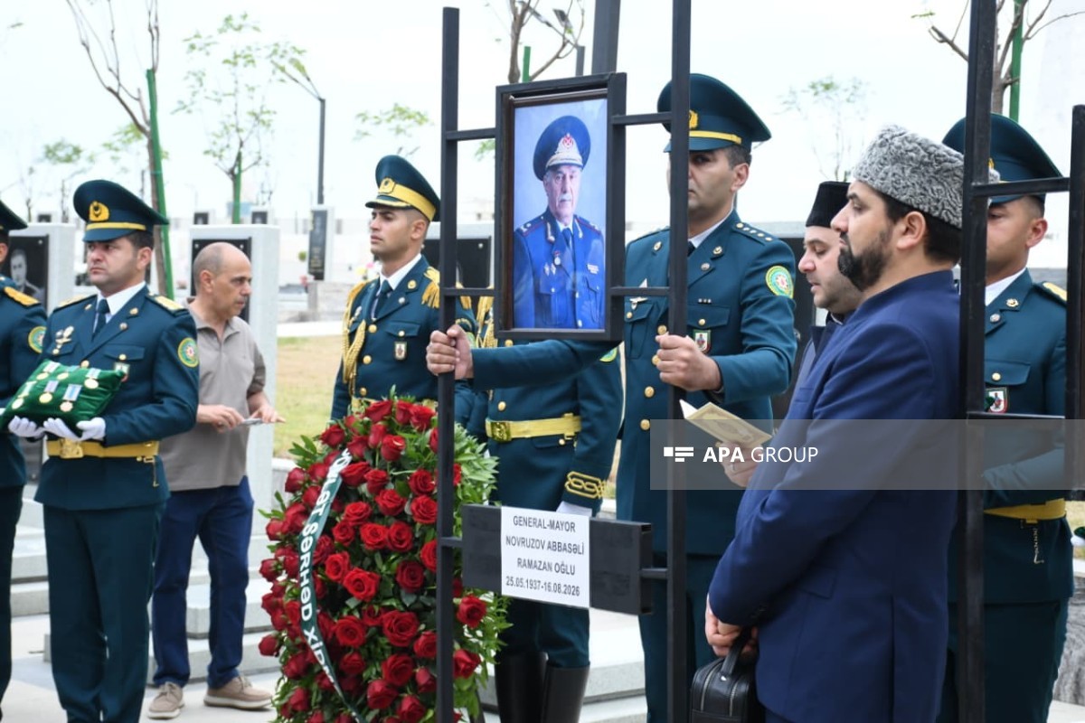 General-mayor Abbasəli Novruzov dəfn edildi -FOTO