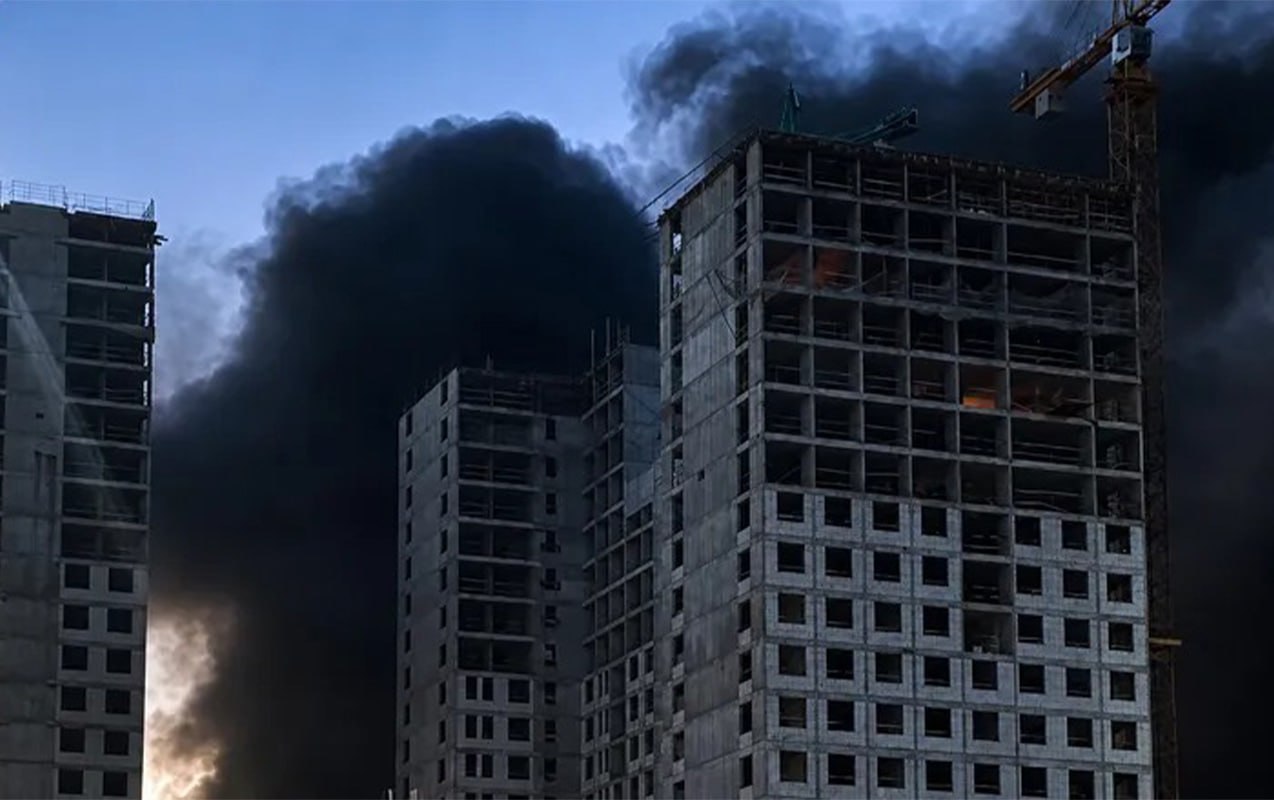 Moskvaya rekord sayda dronla hücum &ndash; Video