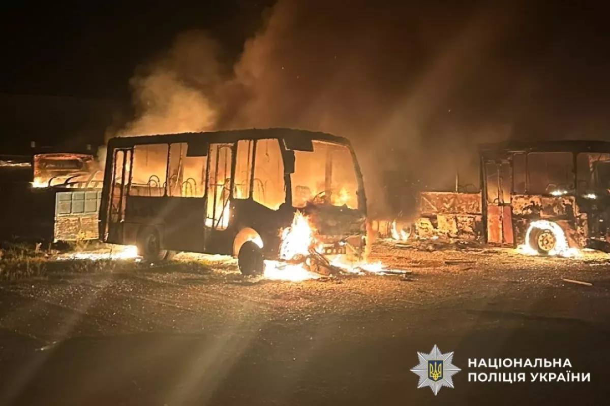 Rusiyadan GECƏ HÜCUMU &ndash; Ukrayna şəhərləri alovlar içində - FOTO