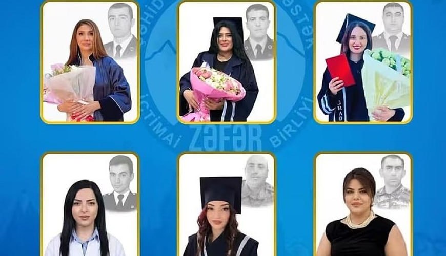 Şəhid xanımları tələbə adını qazandı – FOTO Şəhid xanımları tələbə adını qazandı – FOTO