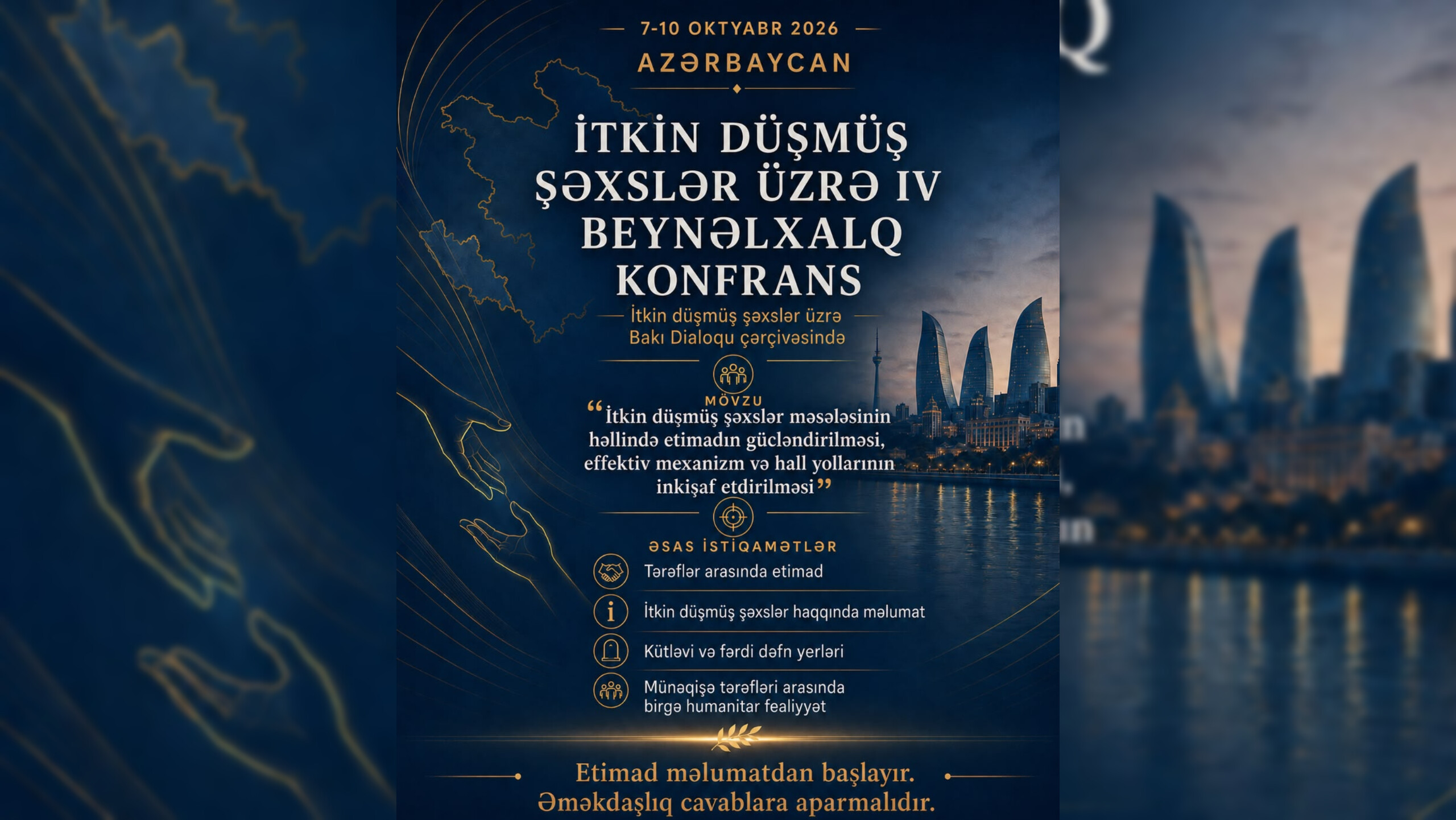 Azərbaycanda itkin düşmüş şəxslər üzrə IV Beynəlxalq Konfrans keçiriləcək