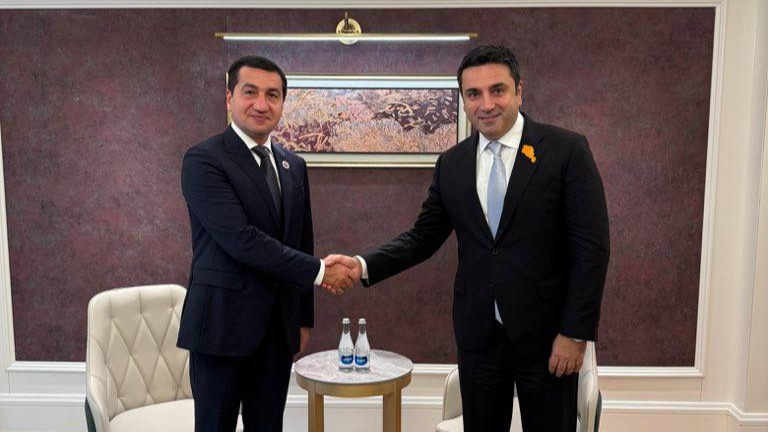 Hikmət Hacıyevlə Alen Simonyan arasında görüş KEÇİRİLDİ - FOTO