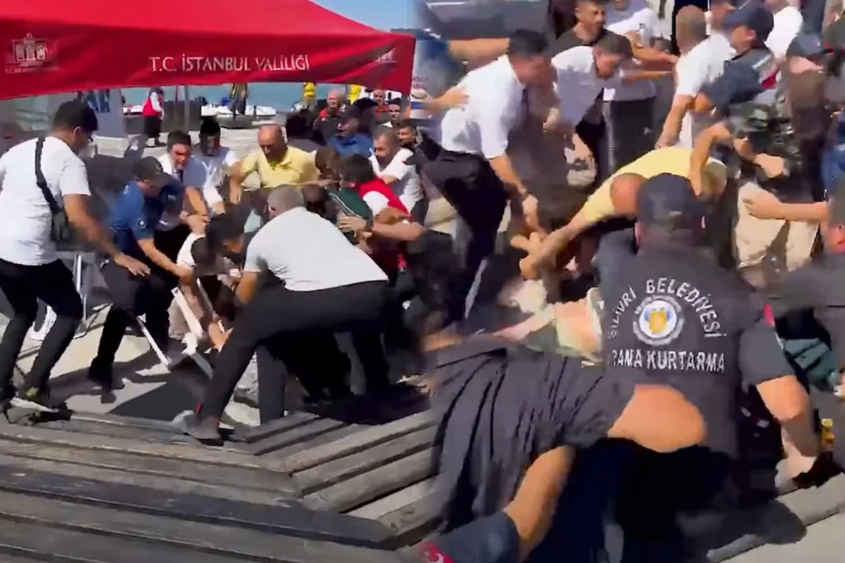 Türkiyədə gəmi qəzasını işıqlandıran operator döyüldü - VİDEO
