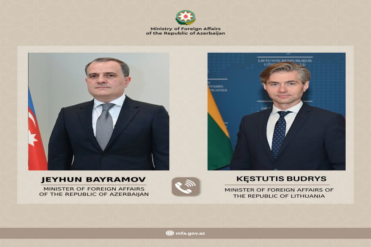 Ceyhun Bayramov litvalı həmkarı ilə Cənubi Qafqazdakı mövcud vəziyyəti müzakirə etdi Ceyhun Bayramov litvalı həmkarı ilə Cənubi Qafqazdakı mövcud vəziyyəti müzakirə etdi