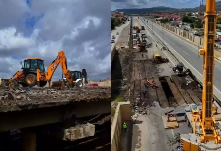 Qobustanda körpü 38 günə yenidən inşa edildi - VİDEO Qobustanda körpü 38 günə yenidən inşa edildi - VİDEO
