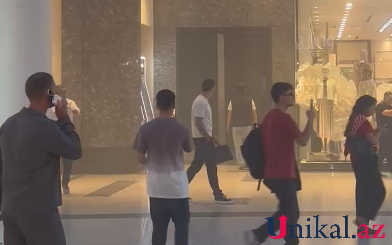 "Gənclik Mall"da həyəcan siqnalı verildi &ndash; VİDEO