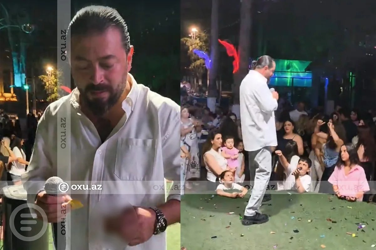 Reper "Qurd" uşaqların qarşısında spirtli içki içə-içə çıxış etdi - VİDEO