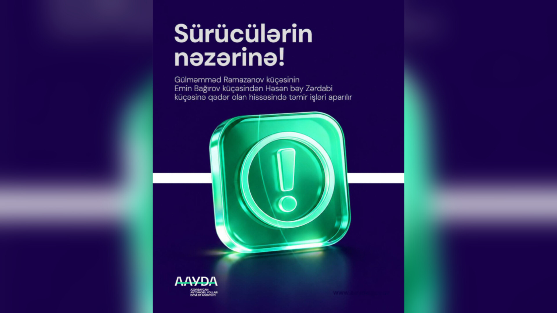 Yolu Binəqədidən keçənlərin NƏZƏRİNƏ: Hərəkət məhdudlaşdırılacaq