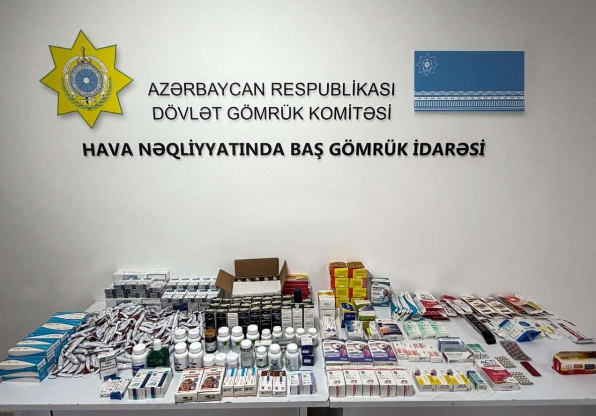 Aeroportda sərnişinlərin baqajından gömrükdən gizlədilən dərmanlar və siqaretlər AŞKARLANDI