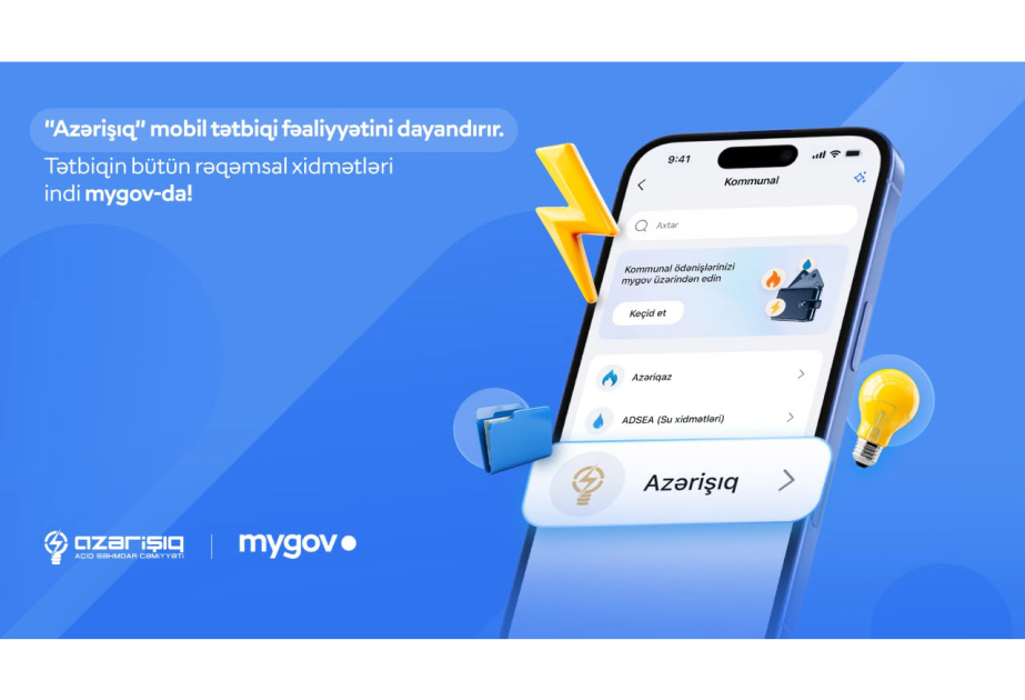 &ldquo;Azərişıq&rdquo; rəqəmsal xidmətlərini &ldquo;mygov&rdquo; a inteqrasiya edir