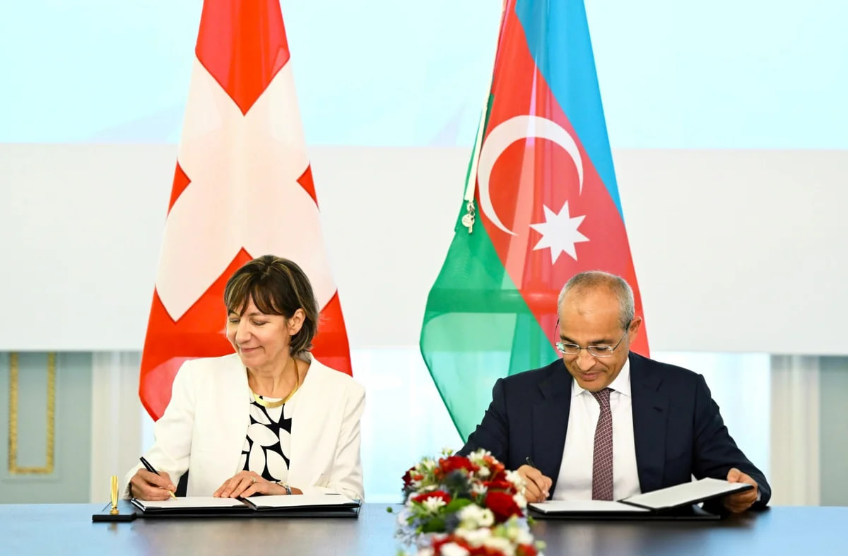 Azərbaycanla İsveçrə arasında protokol imzalandı &ndash; FOTO