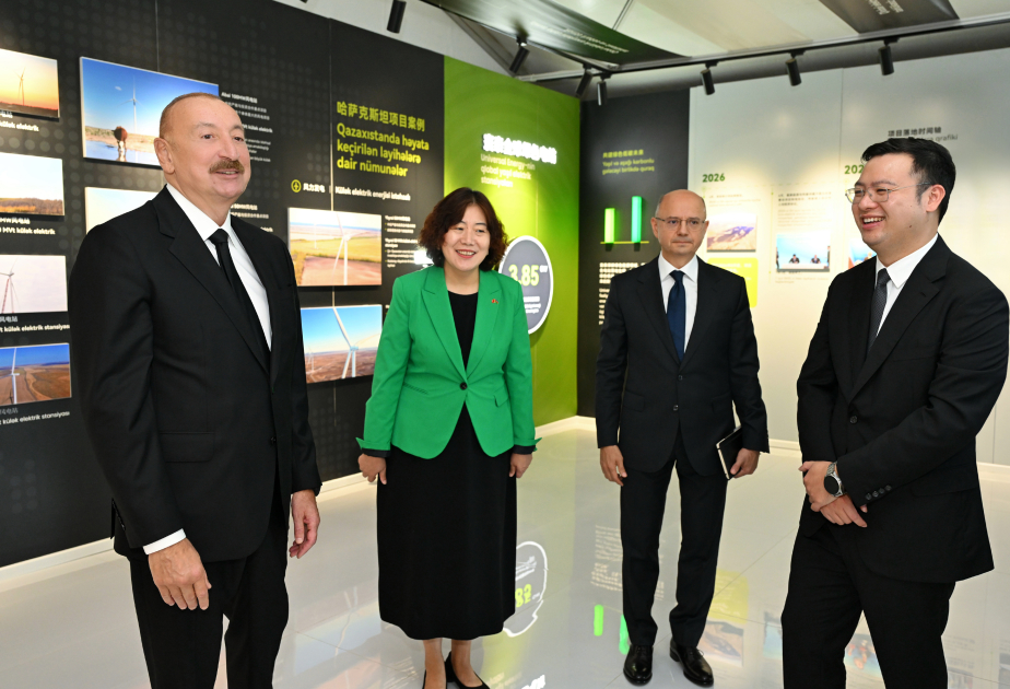 Prezident &ldquo;Qobustan&rdquo; Günəş Elektrik Stansiyasının açılışında &ndash; FOTO