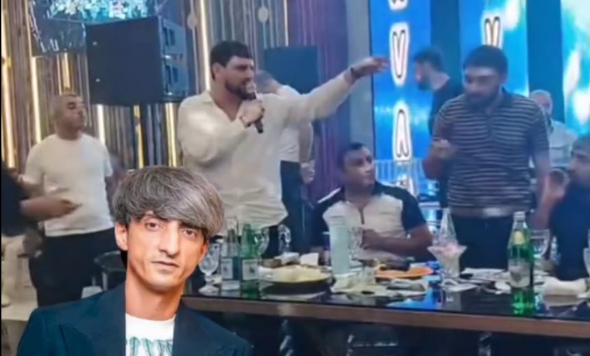 Meyxanaçılar arasında insident: Balaəli həmkarına BUTULKA ATDI - VİDEO
