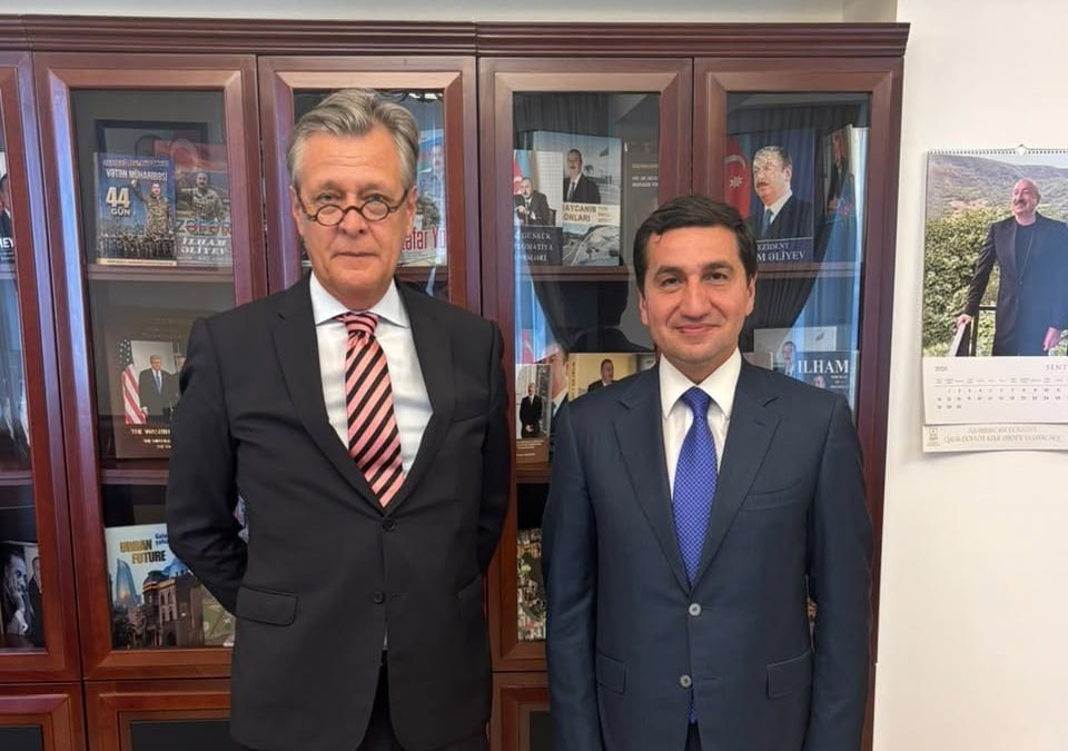 Hikmət Hacıyev Almaniya səfiri ilə görüşdü: Nələr müzakirə edildi? - FOTO
