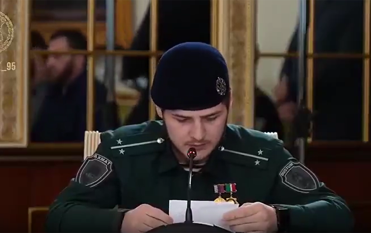 Kadırovun oğlunun çıxışı müzakirələrə səbəb oldu- Video