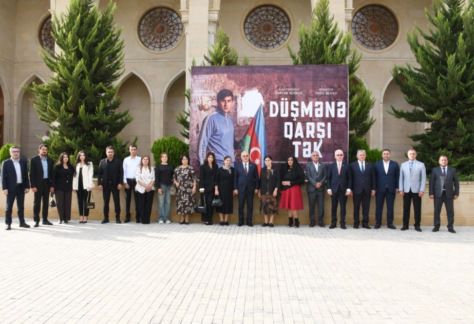 Ağdamda Natiq Qasımova həsr olunan filmin təqdimatı keçirildi - FOTO