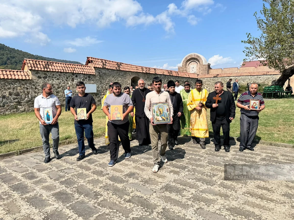 Alban-Udi xristian dini icmasının üzvləri Gəncəsər monastırına səfər ediblər &ndash; FOTO