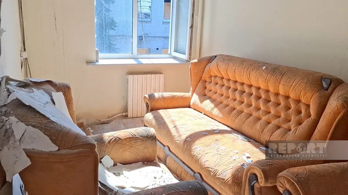 Ukraynada azərbaycanlı polis rəisinin iş otağı dronla vuruldu &ndash; FOTO