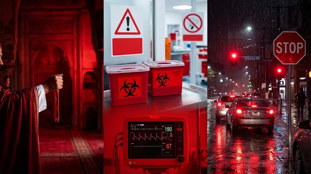 Dində haram, tibbdə &ldquo;olmaz&rdquo;, nəqliyyatda STOP xəbərdarlığı &ndash; Qırmızı rəng niyə təhlükəlidir?