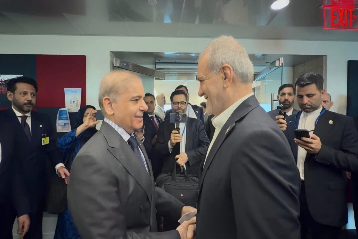 Şahbaz Şərif və Pezeşkian Nyu-Yorkda görüşdü - FOTO