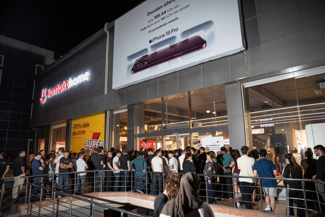 “Kontakt”da “iPhone 18 Pro” seriyasına axın: 4-cü il ardıcıl satış rekordu “Kontakt”da “iPhone 18 Pro” seriyasına axın: 4-cü il ardıcıl satış rekordu