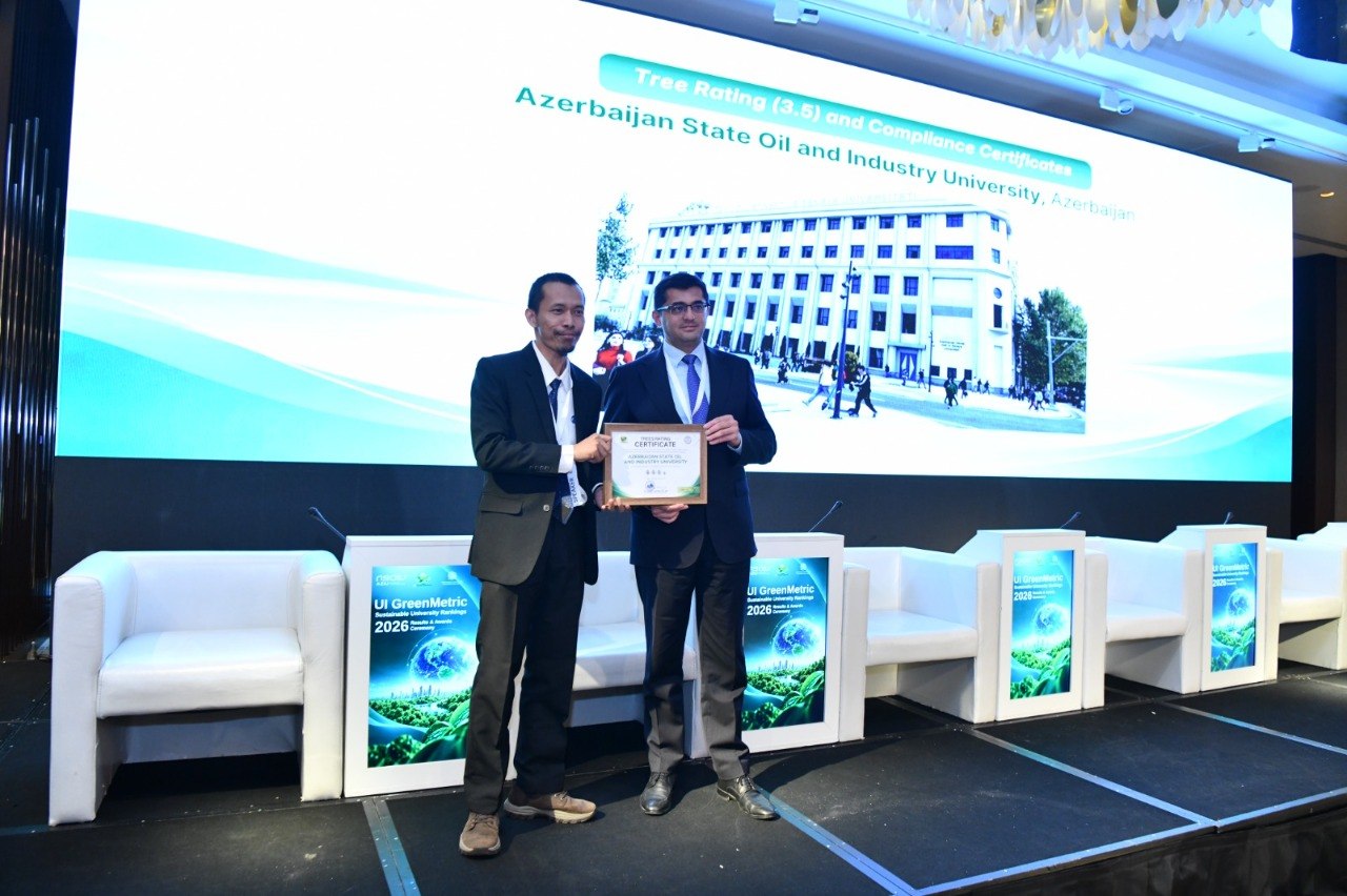 ADNSU UI GreenMetric 2026 reytinqində Azərbaycan üzrə birinci olub &ndash; FOTO
