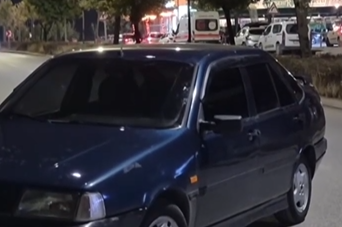 Polis yoxlamasında maraqlı hadisə - Sürücü avtomobilini qoyub qaçdı - VİDEO