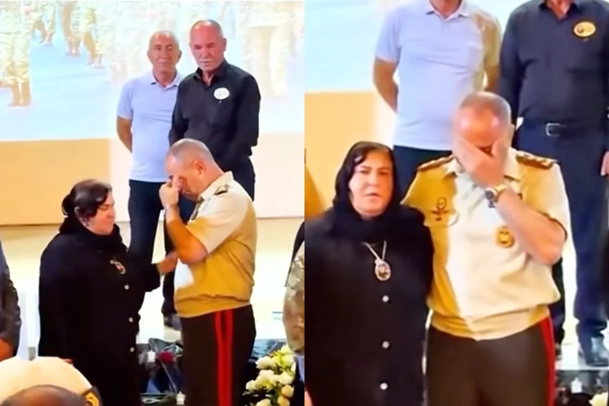 General-leytenant şəhid anaları ilə görüşdə kövrəldi &ndash; VİDEO
