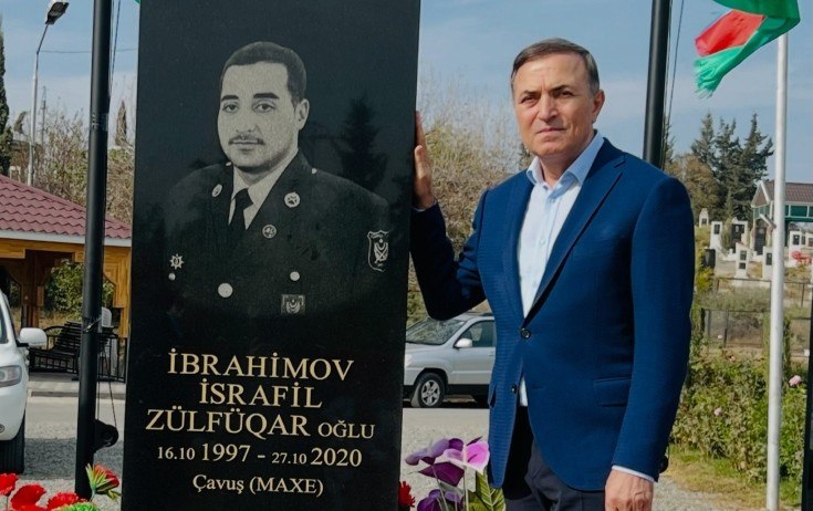 Mənsum İbrahimov şəhid qardaşı oğlunu yad etdi - FOTO
