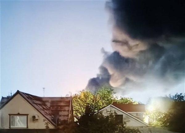 Ukrayna dronları Rusiyanın Krasnodar diyarındakı neft bazasına hücum etdi - VİDEO