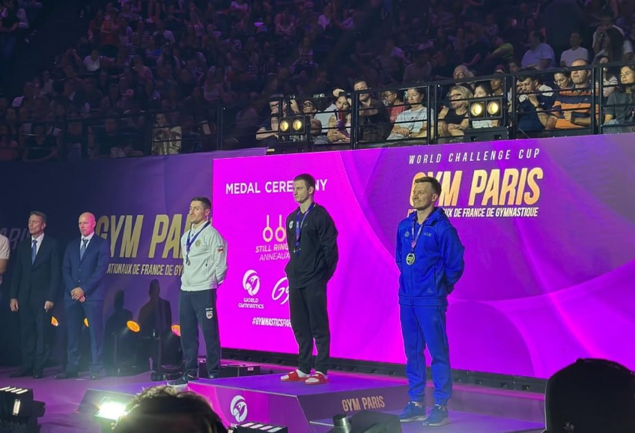 Azərbaycanın idman gimnastı Parisdə bürünc medal qazandı