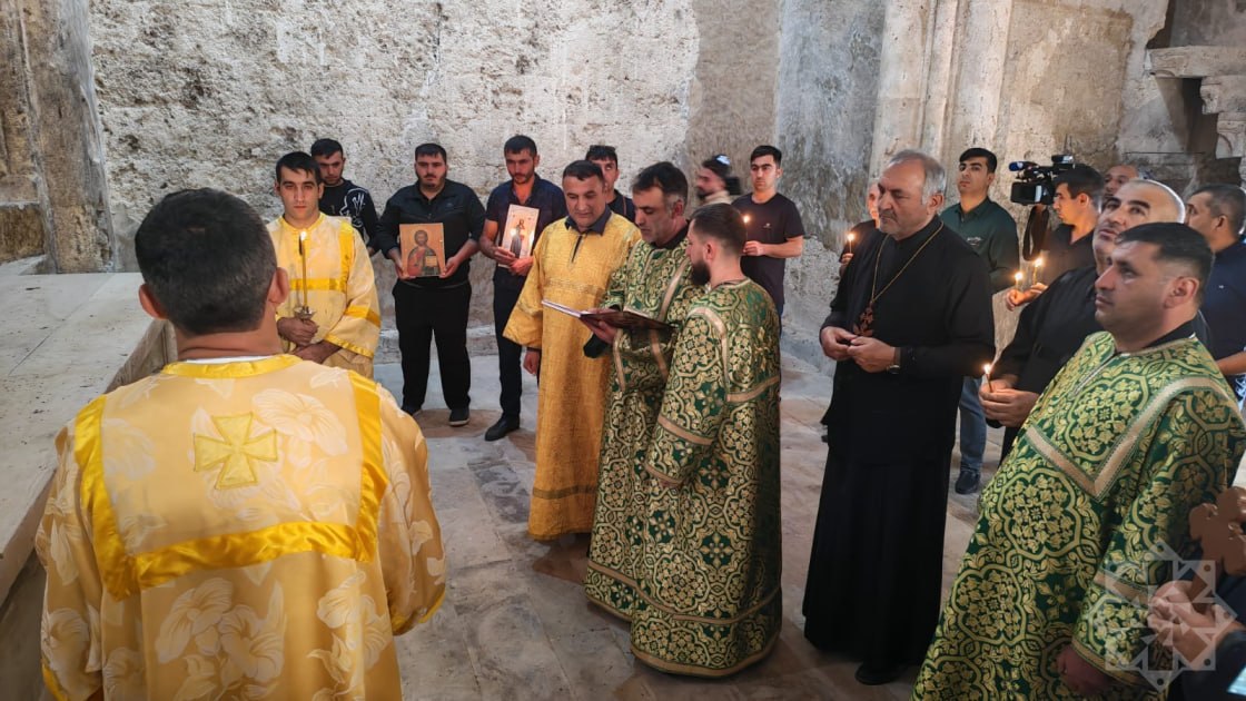 Azərbaycan Alban-Udi Dini İcmasının nümayəndələri Xudavəng Monastır Kompleksini ziyarət edirlər - FOTO