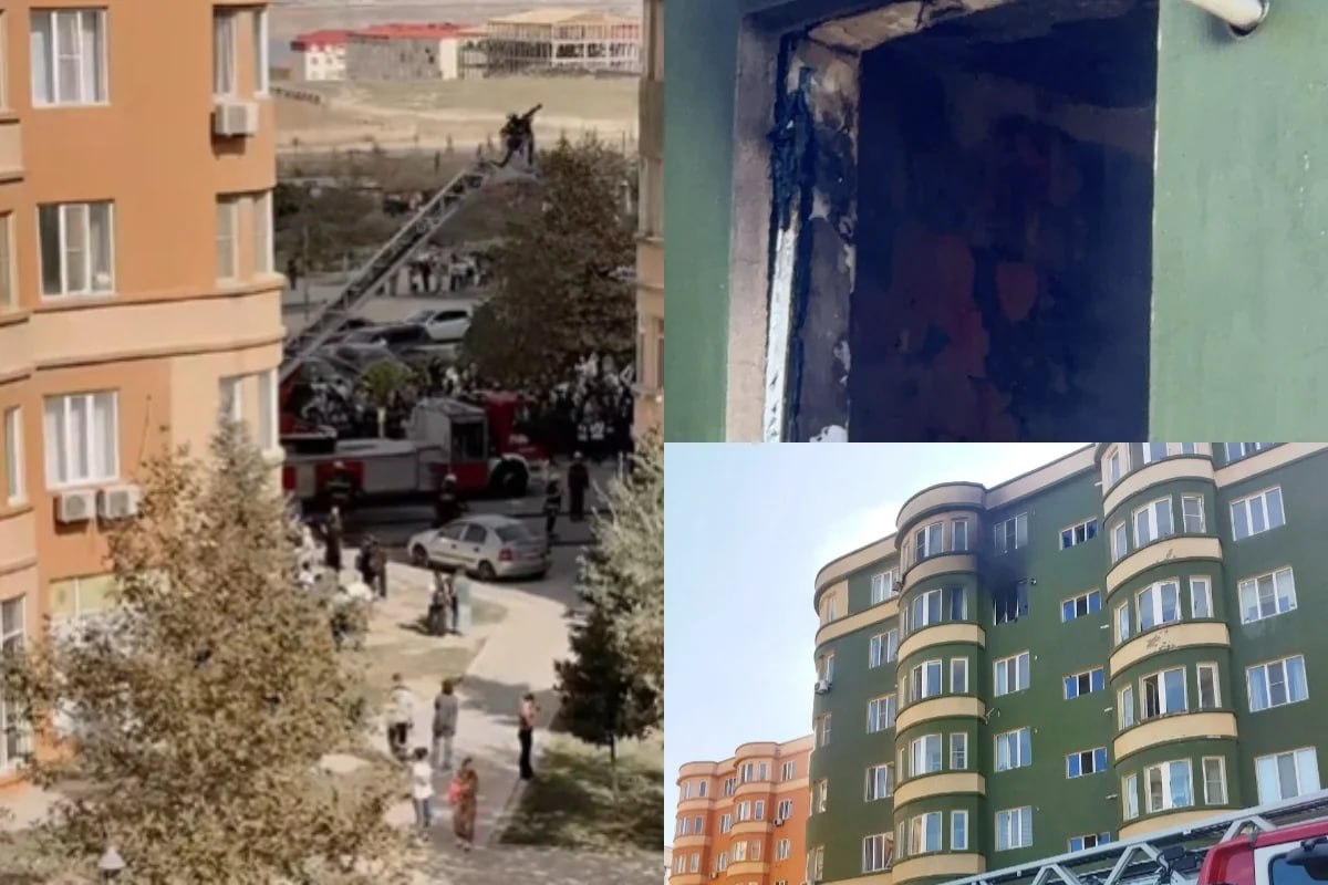 Masazırda mənzildə yanğın oldu - VİDEO