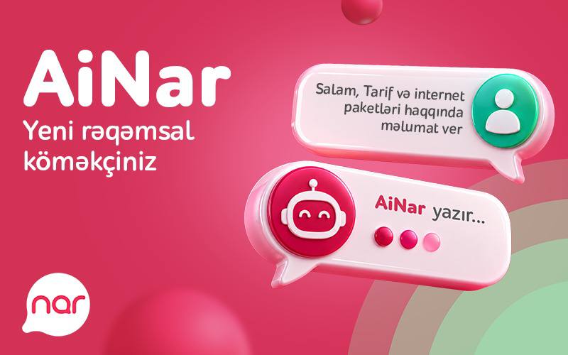 &ldquo;Nar&rdquo; &ldquo;AiNar&rdquo; rəqəmsal köməkçisini istifadəyə verdi