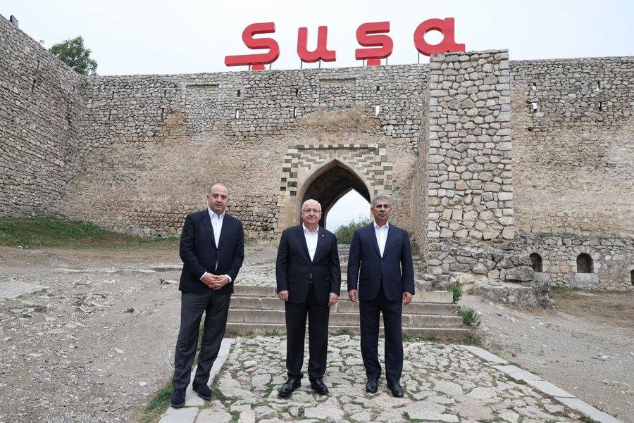 Şuşada üç ölkənin müdafiə nazirləri bir araya gəldi - FOTO