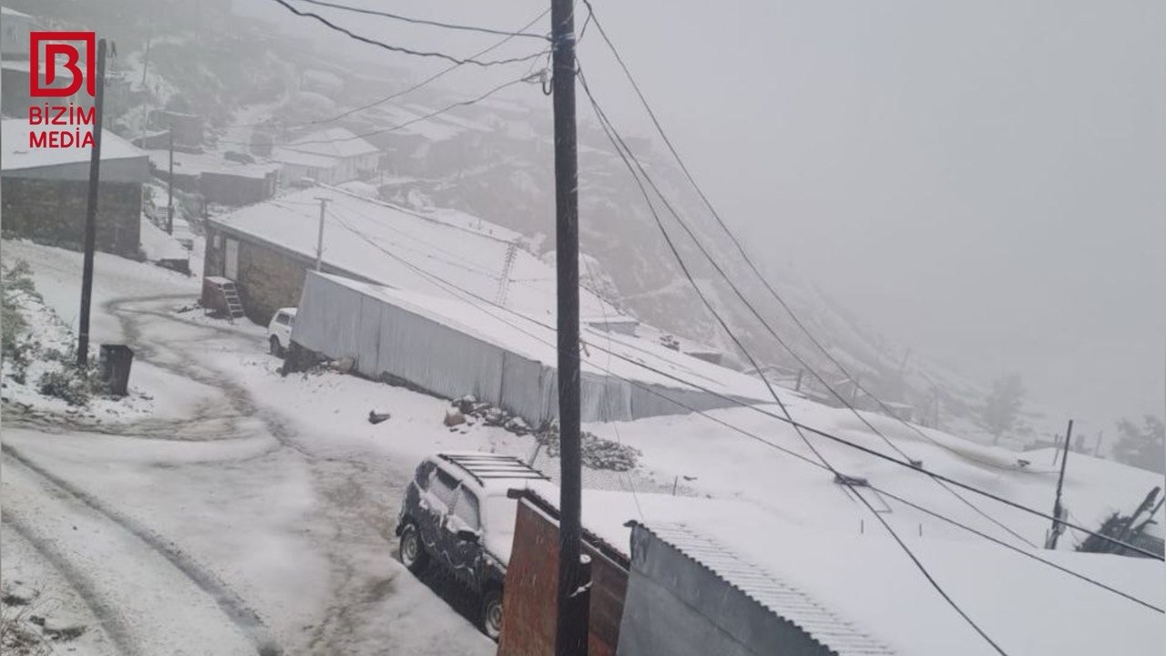 Şimal bölgəsində payızın ilk qarı &ndash; FOTO