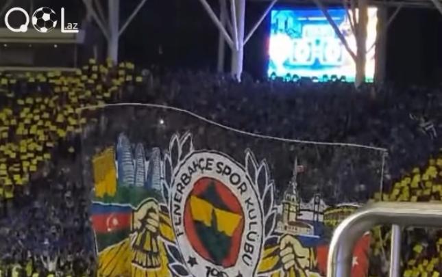 &ldquo;Turan Tovuz&rdquo; - &ldquo;Fənərbağça&rdquo; matçında möhtəşəm pankart - VİDEO