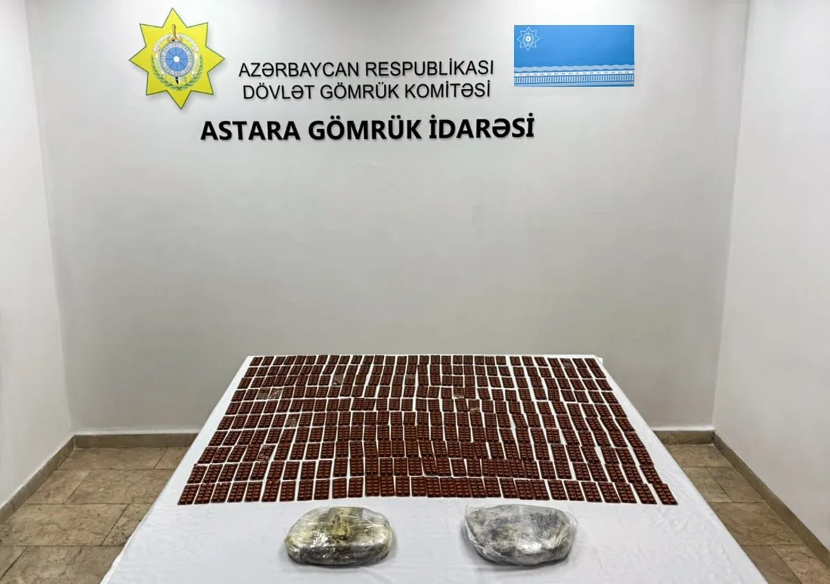 Astara gömrük postunda külli miqdarda heroin və &ldquo;metadon&rdquo; həbləri aşkarlandı