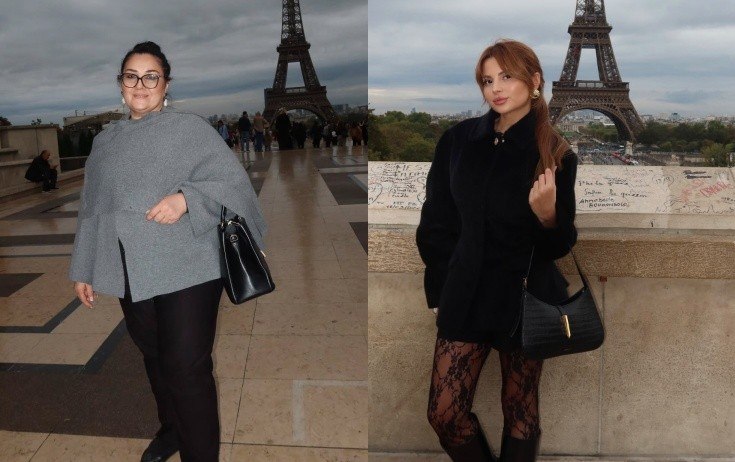 Aybəniz Haşımova qızı ilə Parisdə - FOTO