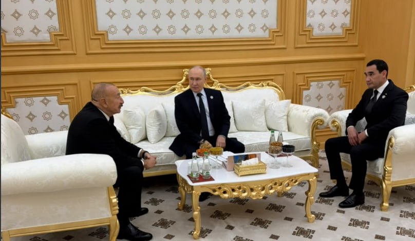 İlham Əliyev Vladimir Putin və Sərdar Berdiməhəmmədovla görüşdü &ndash; FOTO