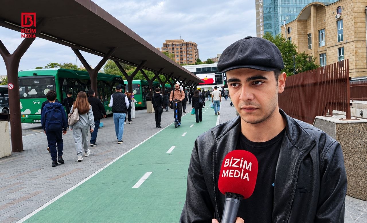 Velosiped zolaqlarını "özəlləşdirən" piyadalar - Paytaxt küçələrində TƏHLÜKƏLİ VƏZİYYƏT &ndash; VİDEO