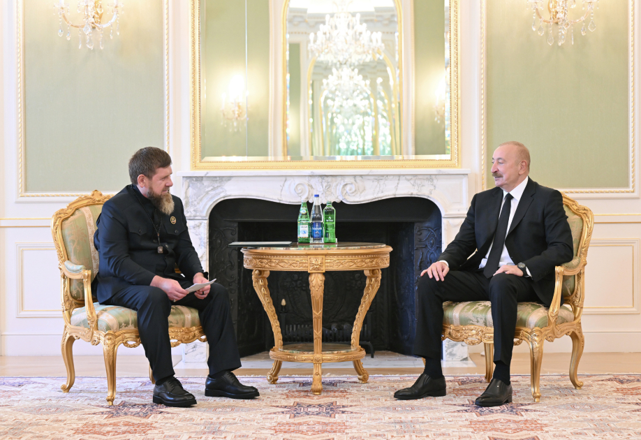 İlham Əliyev Ramzan Kadırovu qəbul etdi &ndash; FOTO