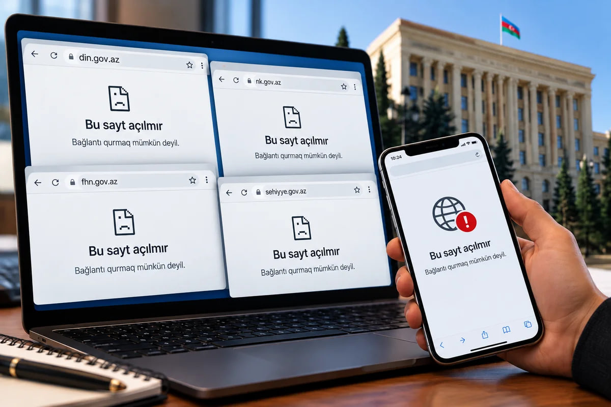 Azərbaycanda bir sıra rəsmi qurumların saytları açılmır