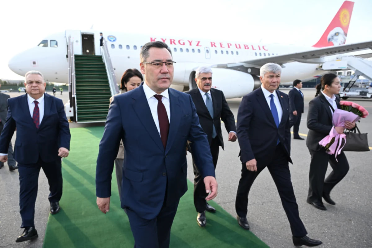 Sadır Japarov Bakıya GƏLDİ - FOTO