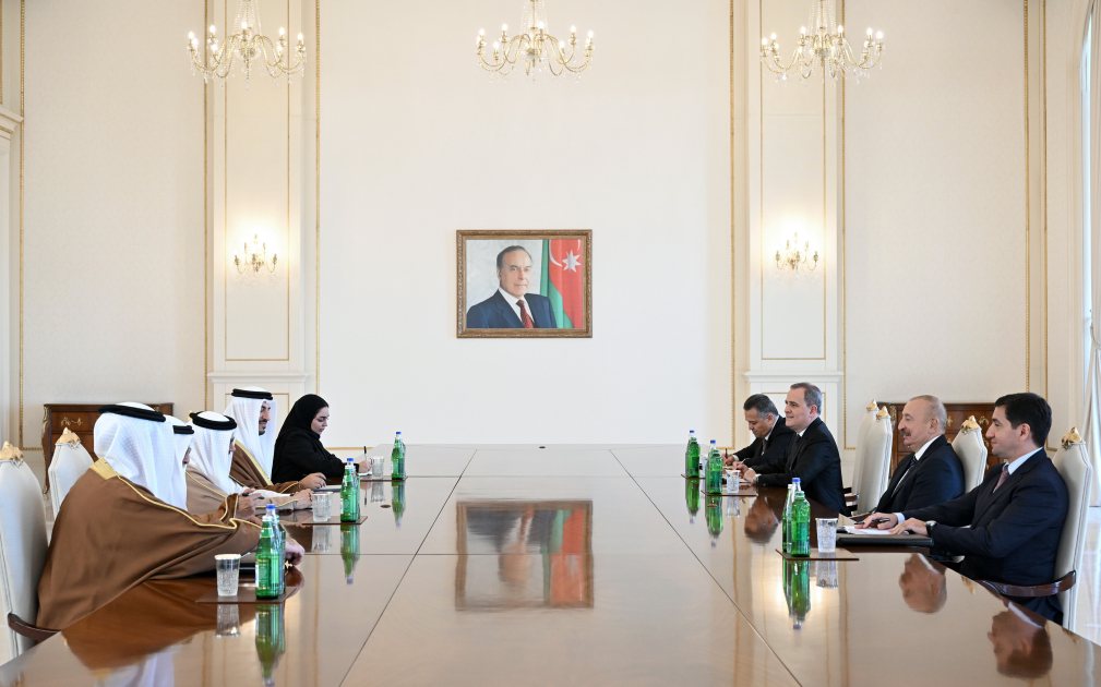 Prezident İlham Əliyev Bəhreynin xarici işlər nazirini qəbul etdi - FOTO