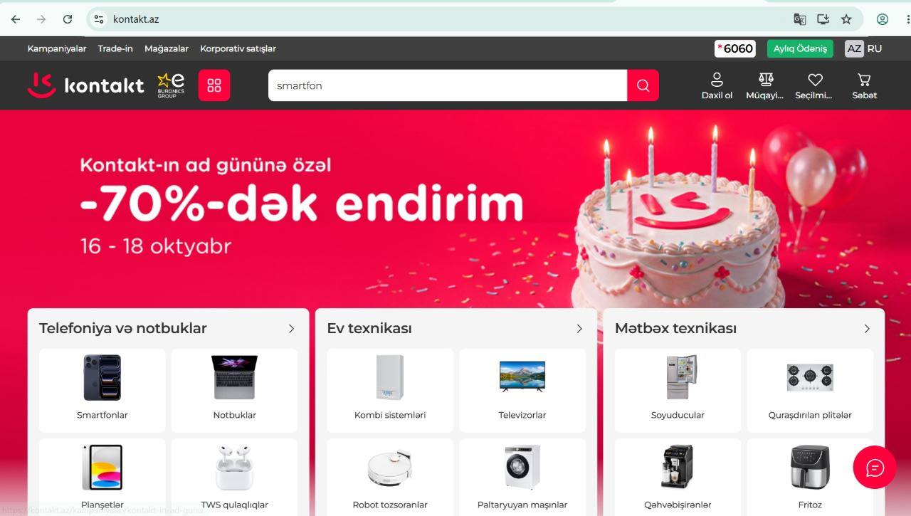 &ldquo;Kontakt&rdquo;dan ad günü sürprizi: kontakt.az-da yenilik var!
