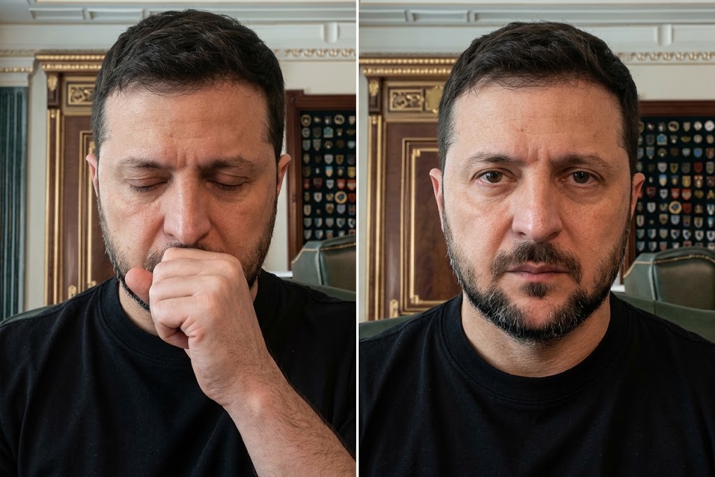 Zelenskinin canlı yayımda etdiyi hərəkət çaşqınlıq yaratdı – VİDEO Zelenskinin canlı yayımda etdiyi hərəkət çaşqınlıq yaratdı – VİDEO